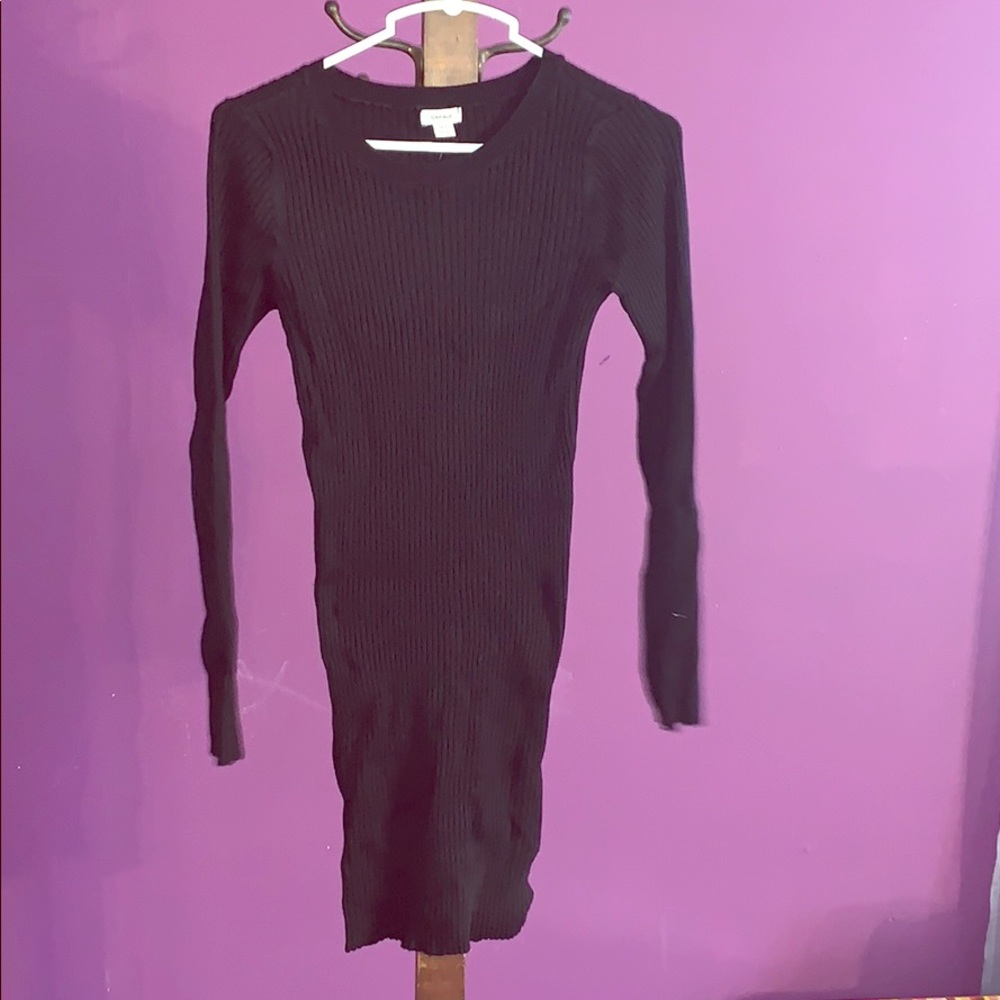Long sleeve body con dress